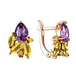 Серьги, Серебро 925, Аметист 2320871960-95