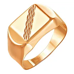 Кольцо мужское (печатка). Золото 585 198510 1 10