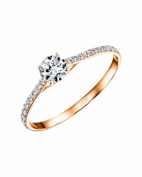 Кольцо Золото 585, Фианит КольцоКЛ-66