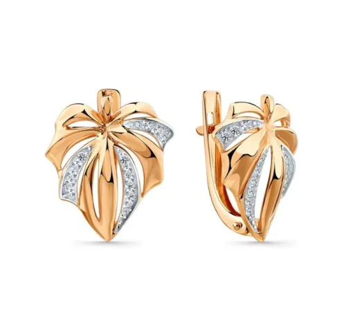 Серьги, Золото 585, 002-0971-0001-011