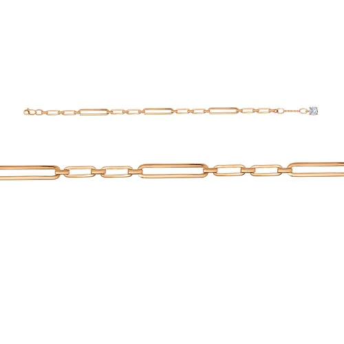 Браслет фантазийный Золото 585 
 7704592/17,5