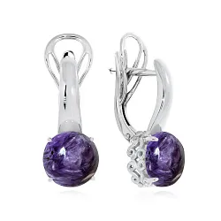 Серьги, Серебро 925, Чароит 2340461263