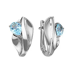 Серьги, Серебро 925, Топаз С622-5773Т Серьги, Серебро 925, Топаз С622-5773Т