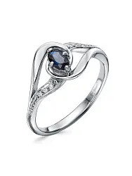 Кольцо Золото 585, Сапфир 44000256-1б