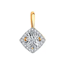 Подвеска фантазийная,  Золото 585, Бриллиант Т145634971