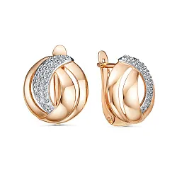 Серьги, Золото 585, Фианит 2534107 1 1 1