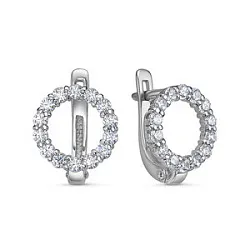 Серьги, Золото 585, Фианит б1202806 Серьги, Золото 585, Фианит б1202806