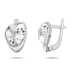 Серьги, Серебро 925, Хрусталь горный 653676