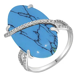 Кольцо Серебро 925, Бирюза 90-01-5663-00 Кольцо Серебро 925, Бирюза 90-01-5663-00