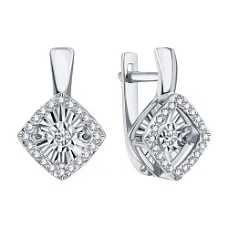 Серьги, Золото 585, Бриллиант Т305628729