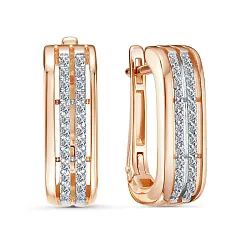 Серьги, Золото 585, Фианит 2716607 1 1 1