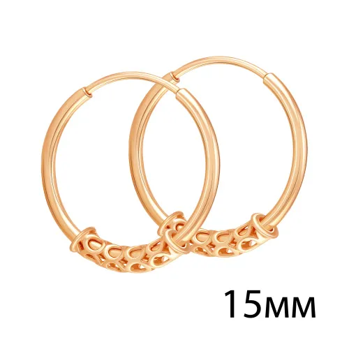 Конго/серьги-кольца,  Золото 585 , 00-62-0428-00