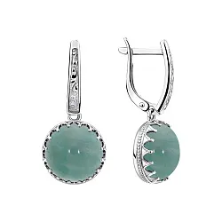 Серьги, Серебро 925, Прочие вставки 2340371967 Серьги, Серебро 925, Прочие вставки 2340371967