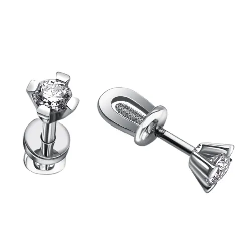 Серьги пусеты-гвоздики, Золото 585, 170921ю