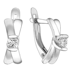 Серьги, Серебро 925, Фианит 90-02-6793-00