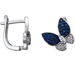 Серьги, Серебро 925, Фианит LLE 446 Серьги, Серебро 925, Фианит LLE 446