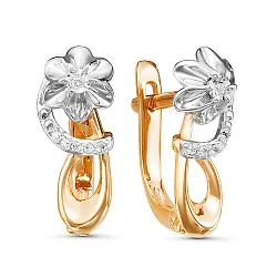 Серьги, Золото 585, Фианит 2339207 1 1 1 Серьги, Золото 585, Фианит 2339207 1 1 1