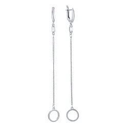 Серьги, Серебро 925, Фианит с1212р Серьги, Серебро 925, Фианит с1212р