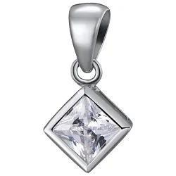 Подвеска фантазийная,  Серебро 925, Фианит FLP 2