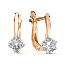 Серьги, Золото 585, Фианит 2393307 1 1 1 Серьги, Золото 585, Фианит 2393307 1 1 1