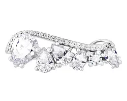  Брошь Серебро 925, Фианит 653875