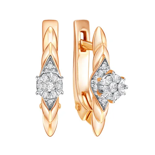 Серьги, Золото 585, 01-52-0163-00