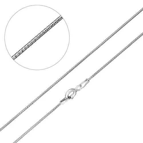Цепочка Серебро 925, плетение Снейк, ТОДр 26