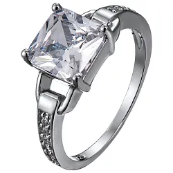 Кольцо Серебро 925, Фианит LLR 458