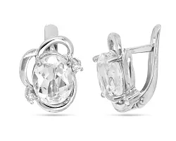 Серьги, Серебро 925, Хрусталь горный 645785 Серьги, Серебро 925, Хрусталь горный 645785