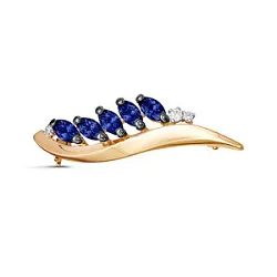  Брошь Золото 585, Прочие вставки 360912