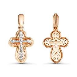 Подвеска крест, Золото 585 080607 Подвеска крест, Золото 585 080607