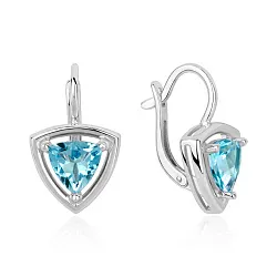 Серьги, Серебро 925, Топаз 2340075542-71 Серьги, Серебро 925, Топаз 2340075542-71