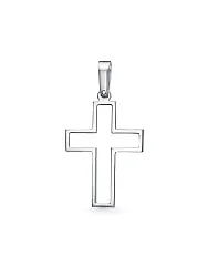Подвеска крест, Серебро 925 1-00047 Подвеска крест, Серебро 925 1-00047