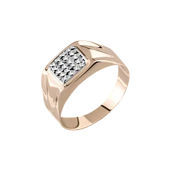 Кольцо мужское (печатка). Золото 585 А 026007