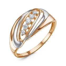 Кольцо Золото 585, Фианит 1416607 1 1 1