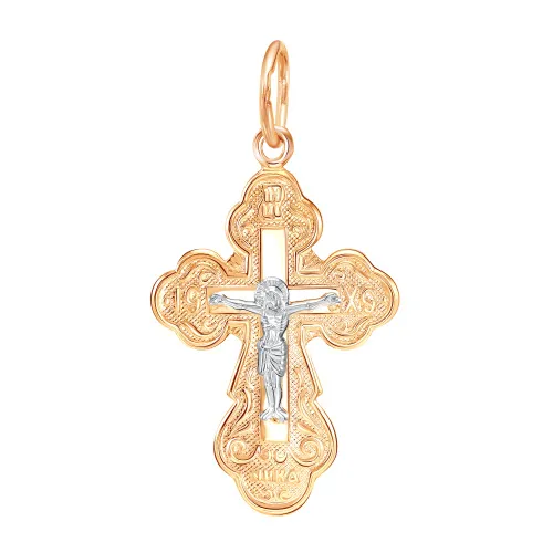 Подвеска крест, Золото 585, 20-0252