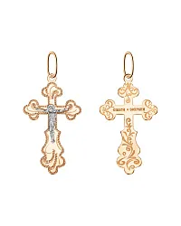 Подвеска крест, Золото 585 102-ИХ-26.13-06