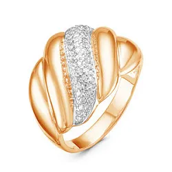 Кольцо Золото 585, Фианит 115399 Кольцо Золото 585, Фианит 115399