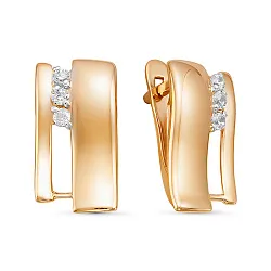 Серьги, Золото 585, Фианит 2324907 1 1 1 Серьги, Золото 585, Фианит 2324907 1 1 1