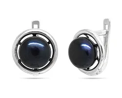 Серьги, Серебро 925, Жемчуг 623258