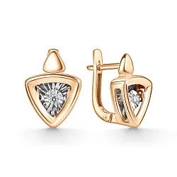 Серьги, Золото 585, Бриллиант 02-11-51129-11-00