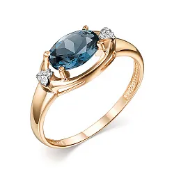 Кольцо Золото 585, Турмалин 1454508 1 11 1