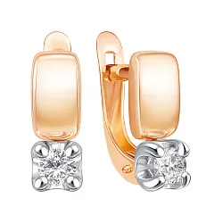 Серьги, Золото 585, Фианит 04-52-0866-00 Серьги, Золото 585, Фианит 04-52-0866-00