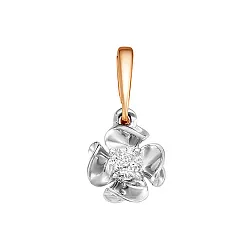 Подвеска фантазийная,  Золото 585, Бриллиант П112-4926