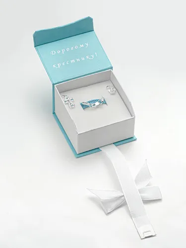 КР-002 М Набор для крещения мальчика,  Серебро 925