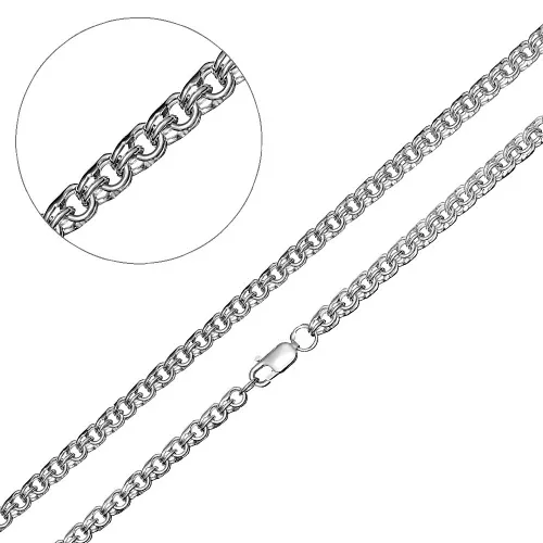 Цепочка Серебро 925, плетение Бисмарк, БСР7р 120