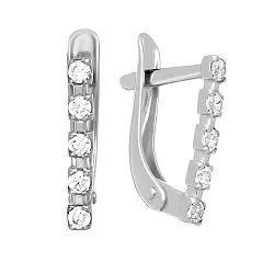 Серьги, Серебро 925, Фианит с105035р Серьги, Серебро 925, Фианит с105035р