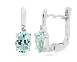 Серьги, Серебро 925, Топаз 648452