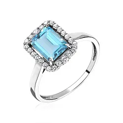 Кольцо Серебро 925, Топаз 1340071959л Кольцо Серебро 925, Топаз 1340071959л