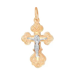 Подвеска крест, Золото 585 20-0254 Подвеска крест, Золото 585 20-0254